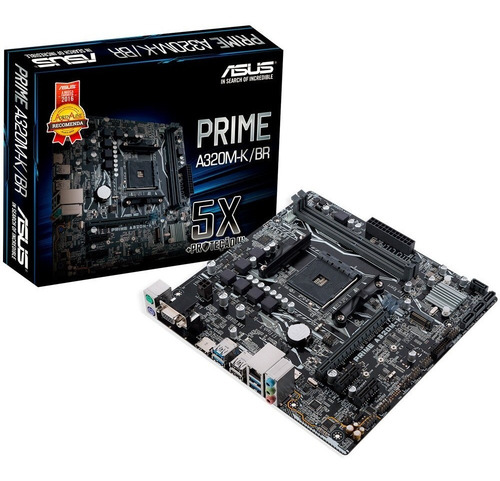 Placa Mãe Asus Prime A320m-k/br Am4 Ddr4 Bios Atualizada
