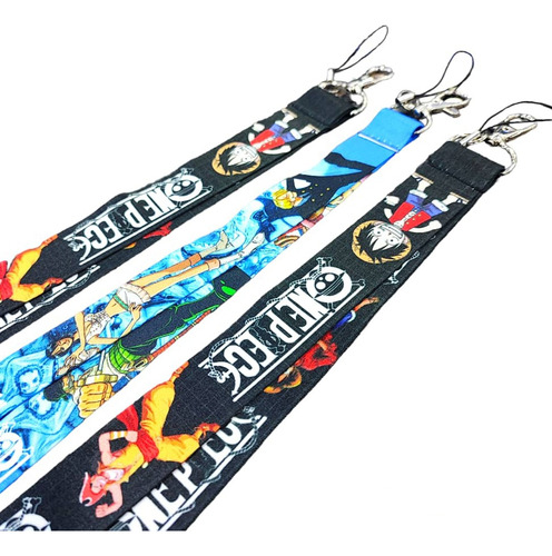 Llavero Cintas Para Llaves Lanyard De One Piece Pokemon 