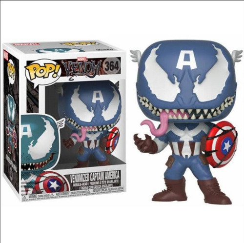 Figura De Acción Capitán América Venomized Funko Pop! #364