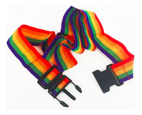 Correa De Seguridad Para Equipaje Maleta Valija Resistente Color Arcoiris