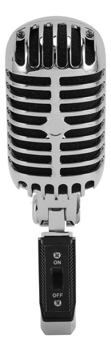 Micrófono Vocal Dinámico Retro Vintage De Aleación De Zinc