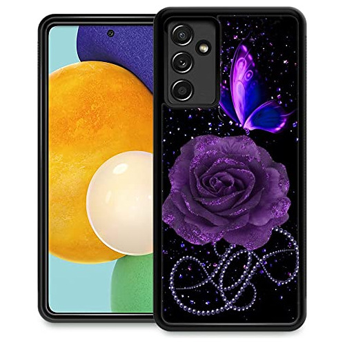 Funda Para Galaxy A13 5g Starry Morado Rosa Butterfly Tpu-02