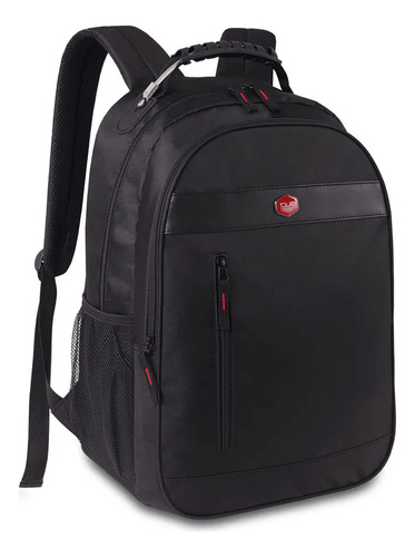 Mochila Preta Costas Grande Masculina Compartimento Notebook