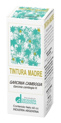 Imagen 1 de 4 de Tintura Madre Garcinia X 60 Cc Drogueria Argentina