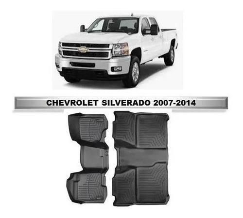 Alfombra Weathertech Silverado 07-13 Corrida Doble Cabina