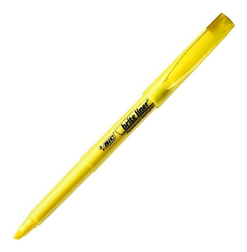 Marca Texto Amarelo Bic Marking Fluorescente - 12 Unidades