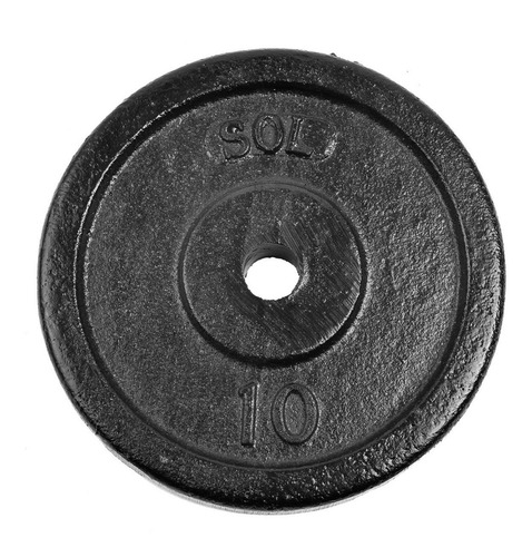 Discos Pesas Sol Fundición Maciza De 10 Kg Excelente Calidad