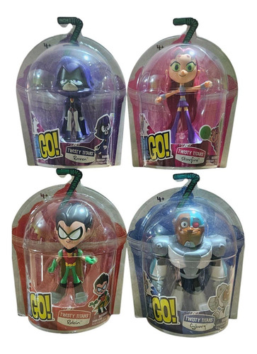 Teen Titans Go Set Dc Jovenes Titanes 4 Figuras Nuevas