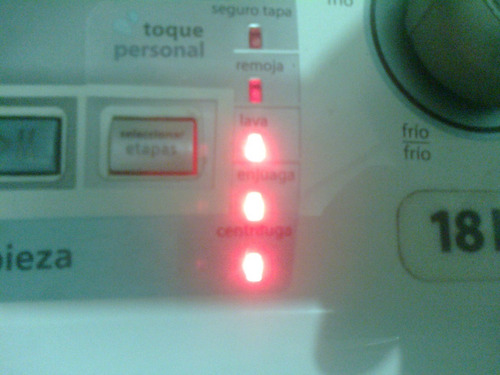 Imagen 5 de 10 de Tarjeta Electrónica Lavadora Mabe 18kg Modelo Lmf18580xkbb