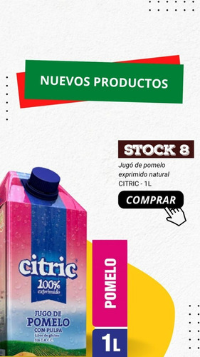 Jugo De Pomelo Citric Caja 12 X 1 Litro Distribuidora Stock8