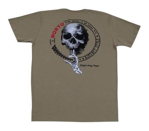Camiseta Taitus Caveira Airsoft - Masculino - Adultos