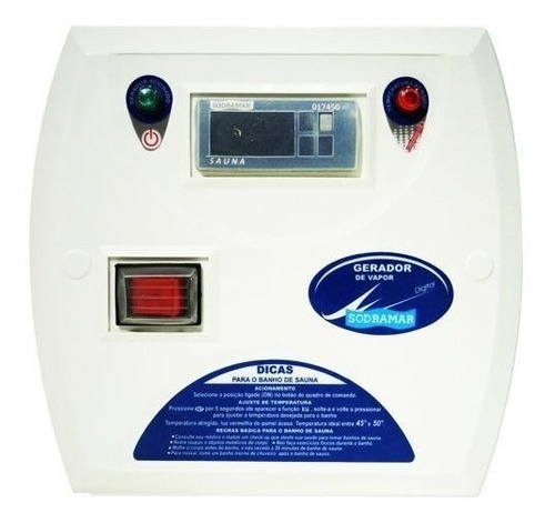 Sauna Gerador Vapor 9kw Inox 220v + Comando Digital Sodramar