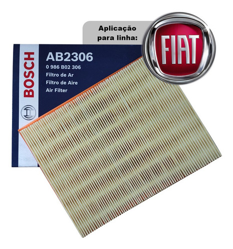 Filtro Ar Fiat Palio Weekend Adventure 1.8 Mpi 8v 2003-2004