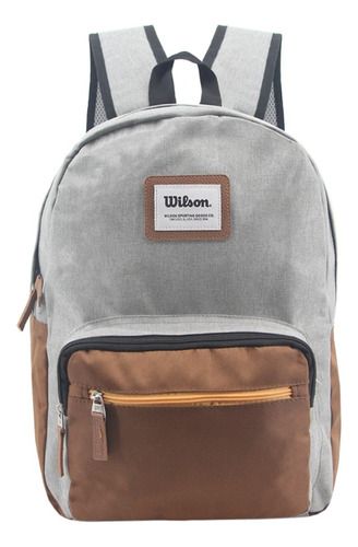 Mochila Wilson Urbana 65.11044 Color Marrón Claro Diseño Liso 30l