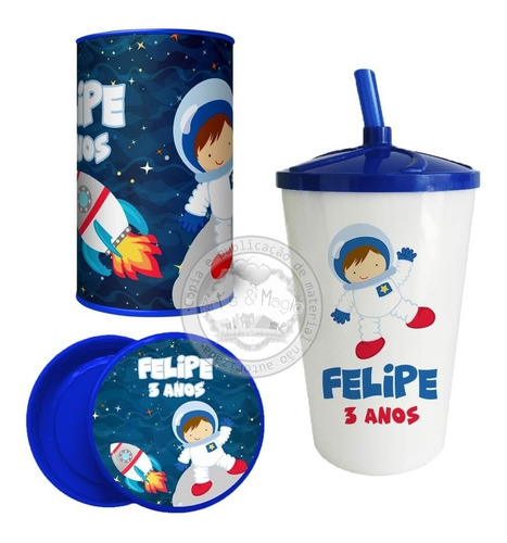 Kit Festa Personalizado Astronauta