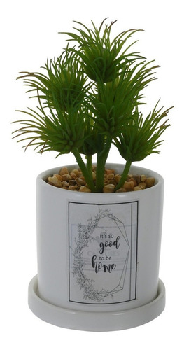 Planta Decorativa Good To Be Home Maceta Blanca