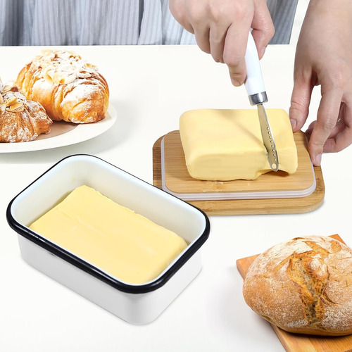Mantequilla Con Tapa Para Encimera, Mantequilla Metálica Ais