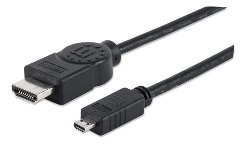 Cable Video Hdmi Manhattan Micro 2m + Ethernet /v /vc /v