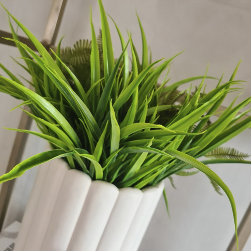 Kit 2 Buquês Folhagem Capim Para Decoração Arranjo Flores