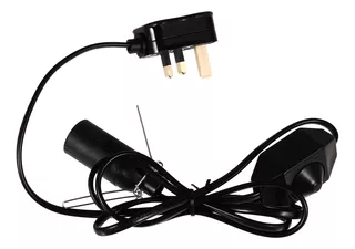 Cabo De Alimentação Durável De 3 Pinos Uk Plug Rewired Cable