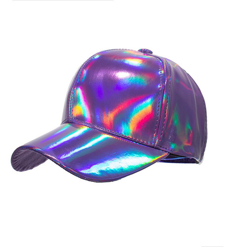 Gorra De Béisbol Láser Óptico De Color Sólido De Pu