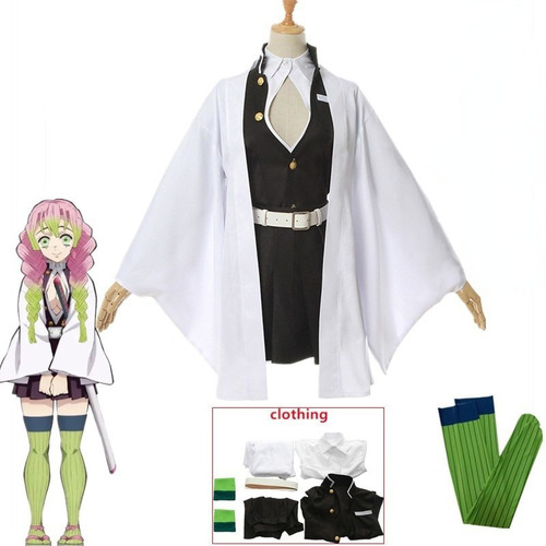 Disfraz Para Cosplay De Mitsuri Kanroji, Cazador De Demonios