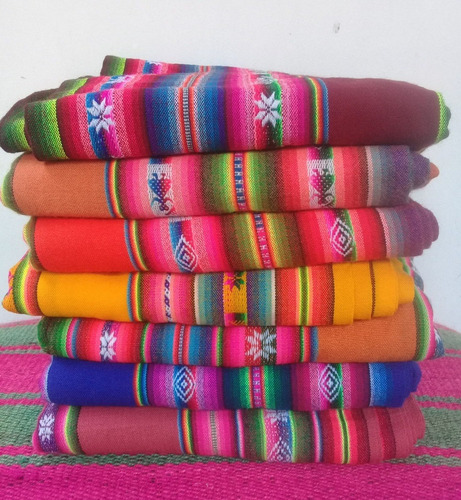 Imagen 4 de 5 de Aguayos Dobles Norteños 110 X 220 Cm