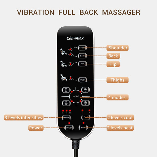 Cojín De Masaje De Espalda Relax 3000 Con Vibración