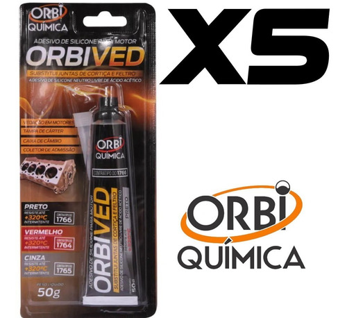 Adesivo De Silicone Para Motor Orbived Orbi Quimica C/5