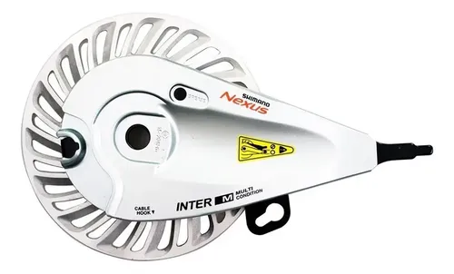 Frein à Rouleau Avant Shimano Nexus BR-C6000 – Entretoise 3,5 Mm, Disque Refroidissement 122 Mm, Effet Puissant