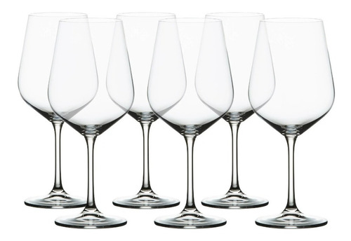 Imagen 2 de 7 de Copón Vino Cristal Bohemia Cristallitte Strix 580ml Set X6
