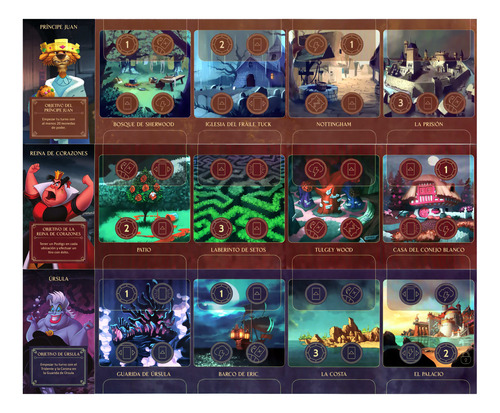 Villanos Disney + Expansiones En Español (para Imprimir)