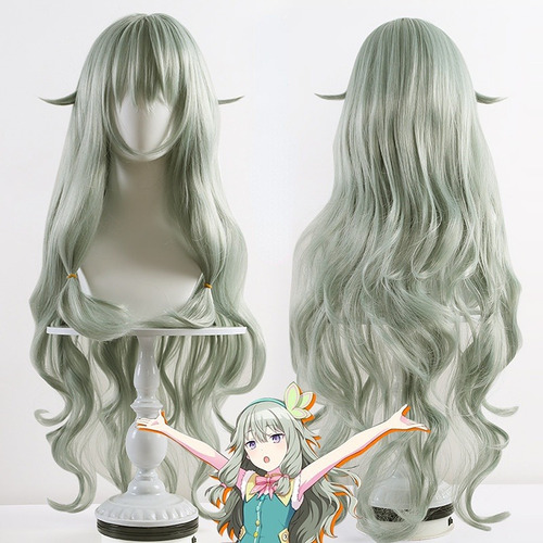 Peluca Kusanagi Nene Para Cosplay Con Gorra Incluida