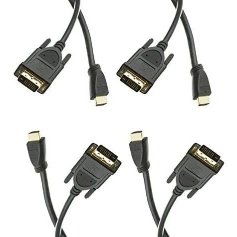 C & E 6-feet Displayport Macho A Dvi Cable Macho, 3-pack 4 U