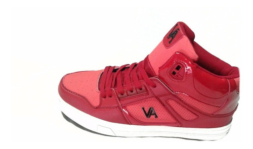 Zapatilla Skate Botita Vuela Alto Rojo Charol The Dark King