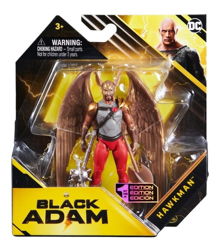 Black Adam Figura Hawkman 10cm Con Accesorios