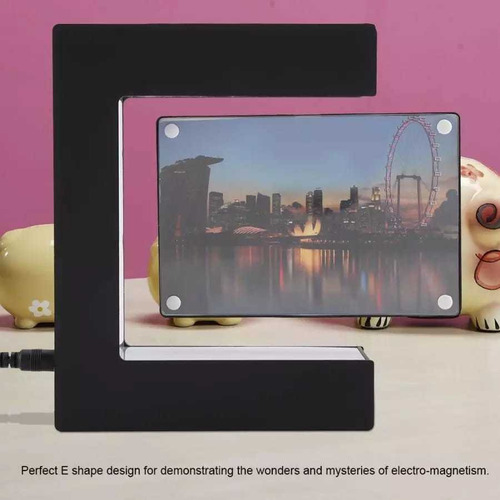 Porta Retrato Flutuante Magnético Com Led Pronta Entrega