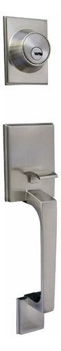 Cerradura Gatillo Llave/llave Perilla Int Ball Cromo Mate
