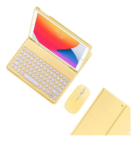A Funda De Teclado Con Mouse Para iPad 9th 10.2 Pulgadas