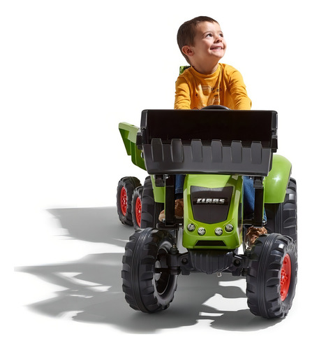 Falk Tractor Claas Backhoe With Excavator 1010w Color Verde Oscuro