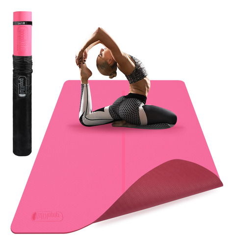 Tapete De Yoga Grande (6 X 4 Pies) Extra Ancho De 1/4 Pulgad