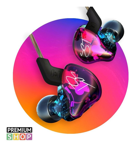 Imagen 2 de 4 de Auriculares In Ear Kz Zst Pro 2 Vias Monitoreo Sin Microfono