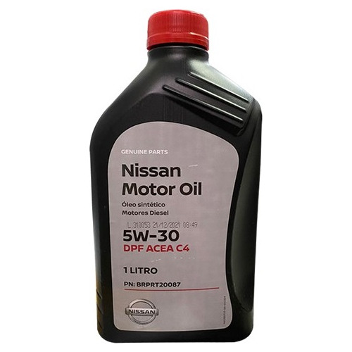 Oleo 5w30 Diesel Acea C4 - Frontier 2020 2021 2022 Nissan