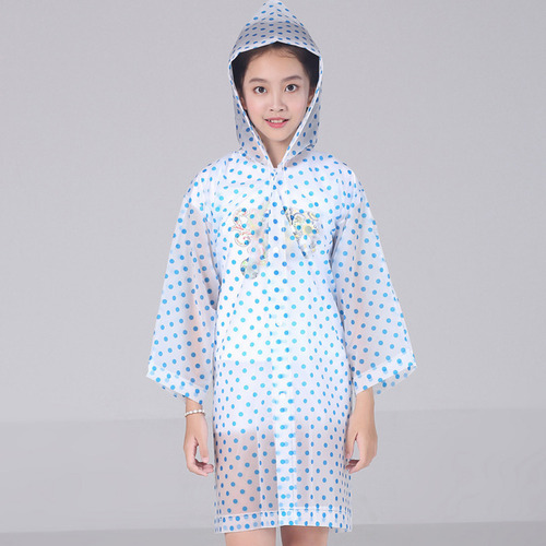 Poncho De Lluvia Eva De Moda Impermeable Reutilizable Transp