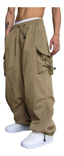 Pantalones Para Hombre Con Cintura Elástica Con Cordón Y Bol