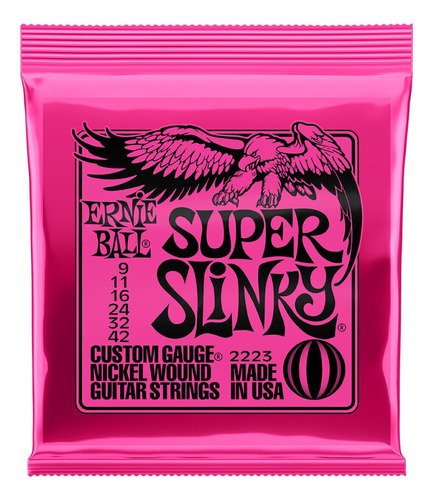 Encordado Eléctrica Ernie Ball Super Slinky 009