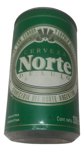 Lata De Chapa Cerveza Norte Aluminio Duro Argentina Vacia Norte (Usado)