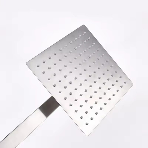 Ducha Chuveiro 20x20 Slim Inox Com Braço 40cm Solar Gás Acabamento Brilhante Cor Prateado