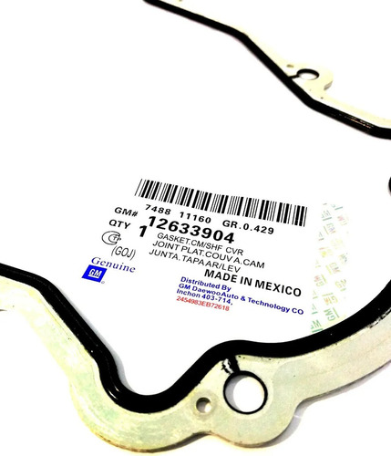 Empacadura Tapa Cadena Delantera Siverado Hd 3500 6.0 Lts Gm