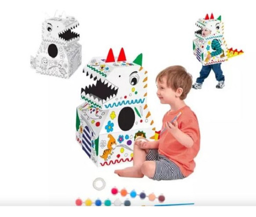 Cartón 3d Para Pintar De Dibujos